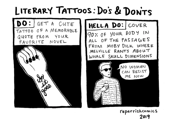 literary tattoos: do's and don'ts 