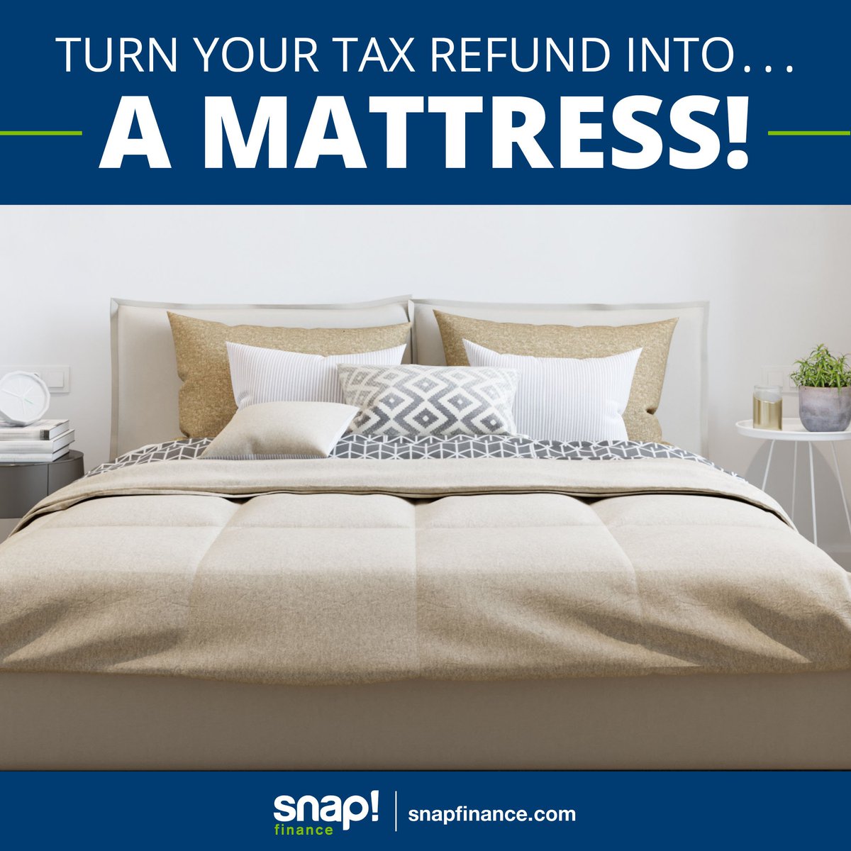 MySnapFinance's tweet photo. Take advantage of deals on mattresses and more with financing from Snap! 😴 Apply now at https://t.co/rlr57HxcVg! #snapfinance #nocreditneeded https://t.co/LclZacJa7w