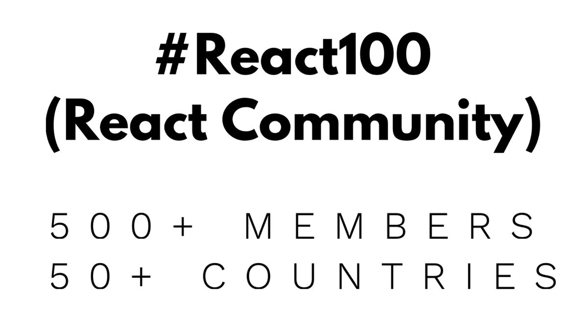 👨🏾‍💻Our Community 👩🏼‍💻
.
3 weeks ago we announced a new form of the #100DaysofCode challenge. #React100 is #100DaysofReact + community. <a href="/lenoraporter_/">Lenora</a> , @_derrickwhite and I have built a slack channel/resources for developers to join the #100DaysOfCode