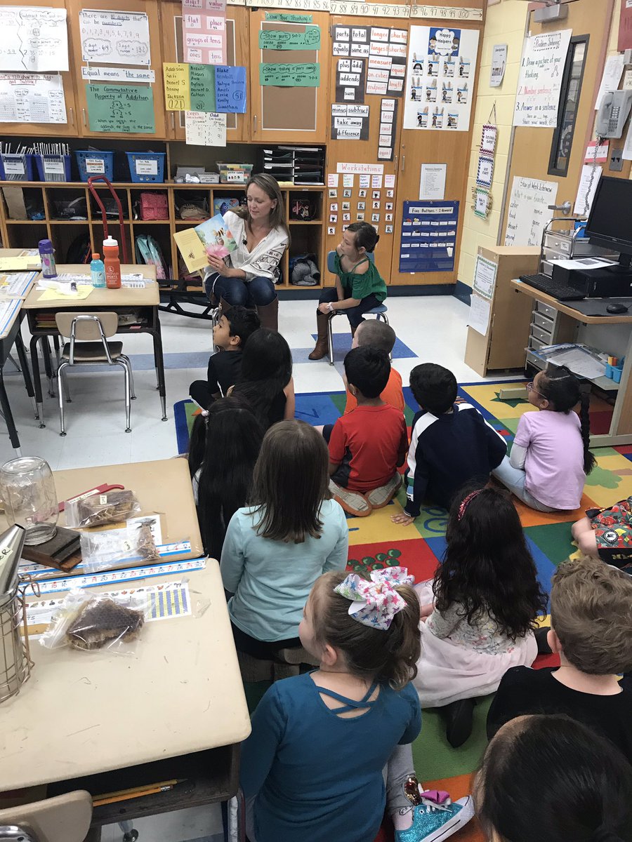 We had a super informative presentation from Mr. and Mrs. Golden! First graders learned all about how honey bees make honey and help us! Never kill a honey bee... or we won’t have ice cream!