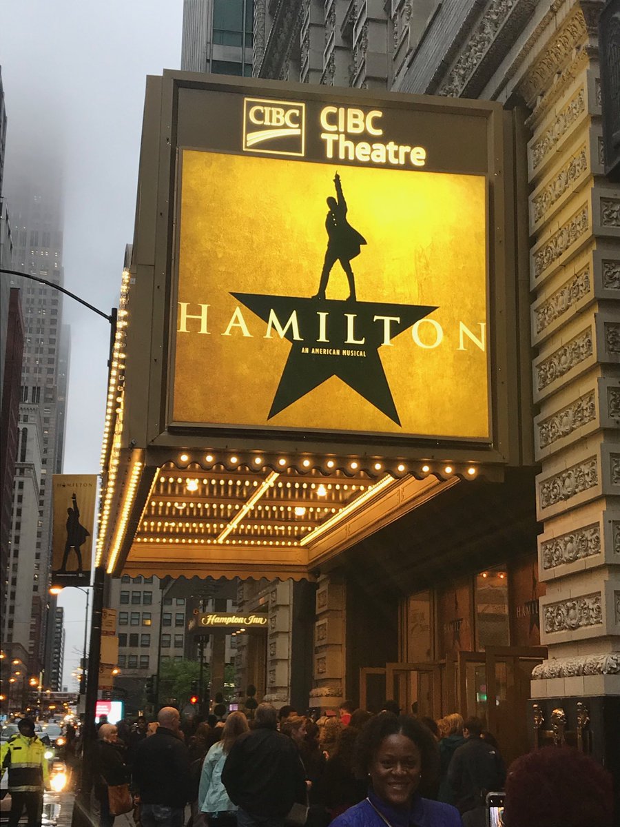seanyyc's tweet photo. Our final night in Chicago, so a good time to catch a show. ⁦@HamiltonMusical⁩ https://t.co/n364ygll7Q