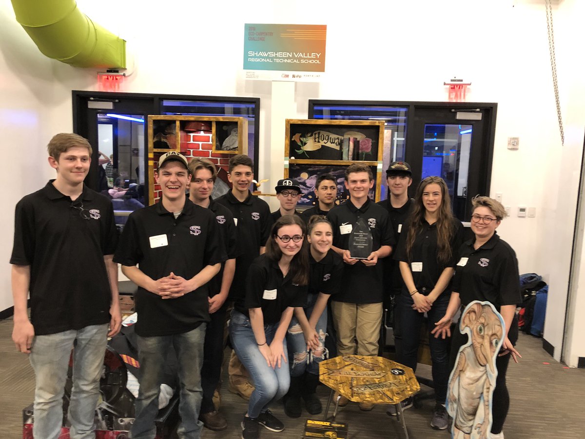 <a href="/shawtech_hs/">Shawsheen Tech</a> takes The People’s Choice Award <a href="/FurnitureTrust1/">The Furniture Trust</a> Eco-Carpentry Challenge!!! Congrats Rams!!! <a href="/ahp_Architects/">ahp Architects</a> <a href="/FortPointPM/">Fort Point PM</a>