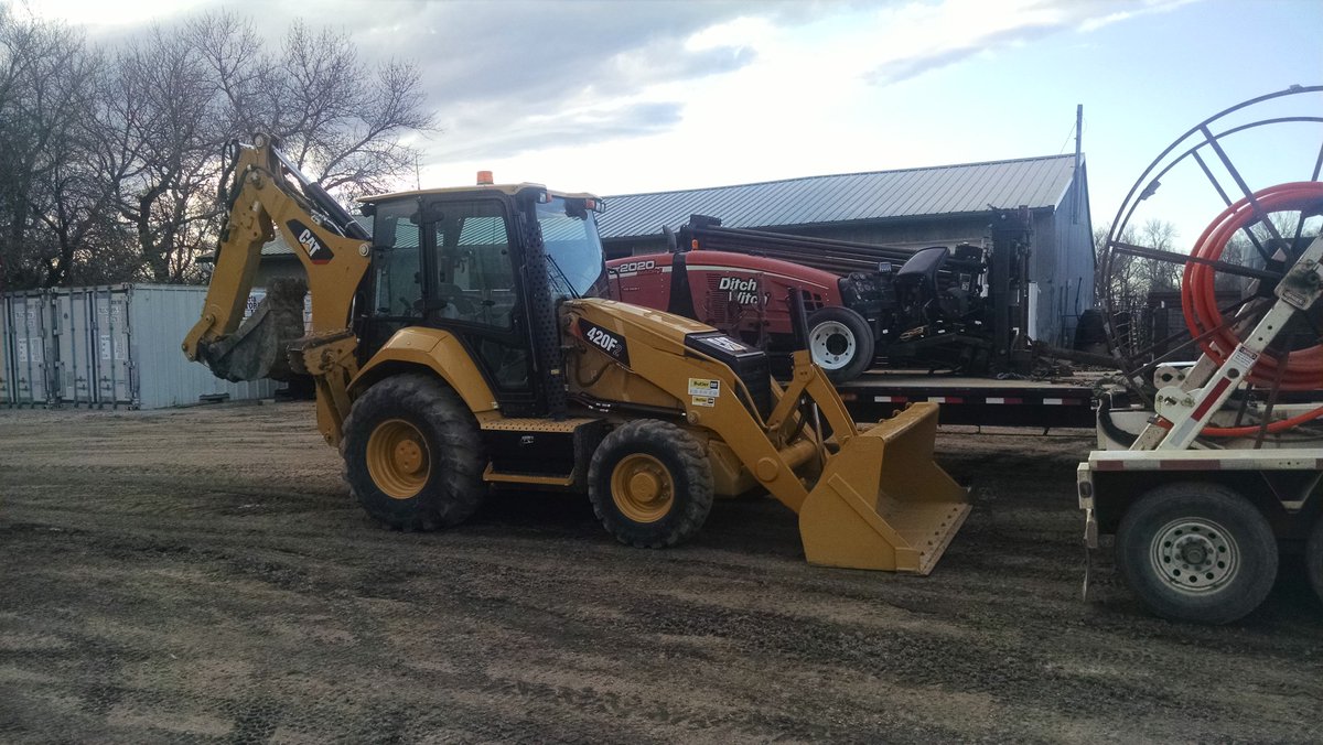 These guys should've read the fine print when I agreed to let them park their equipment in my yard for the night... #bigboytoys