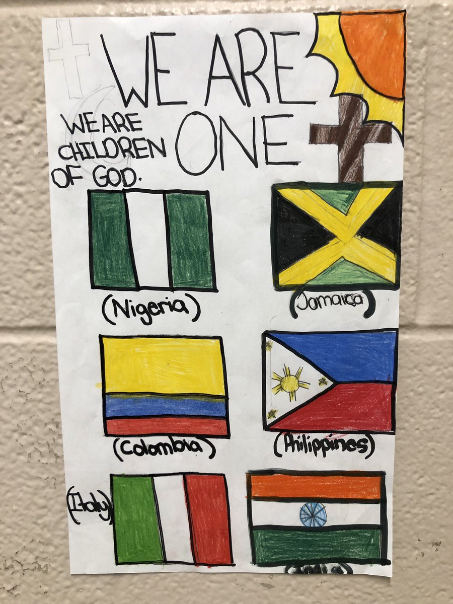 Today our staff and students celebrated ‘Belonging’ by wearing our cultural clothing. We had a parade to celebrate!💕🌎 #WeAreOne #WeBelongTCDSB <a href="/TCDSB/">Toronto Catholic District School Board</a>