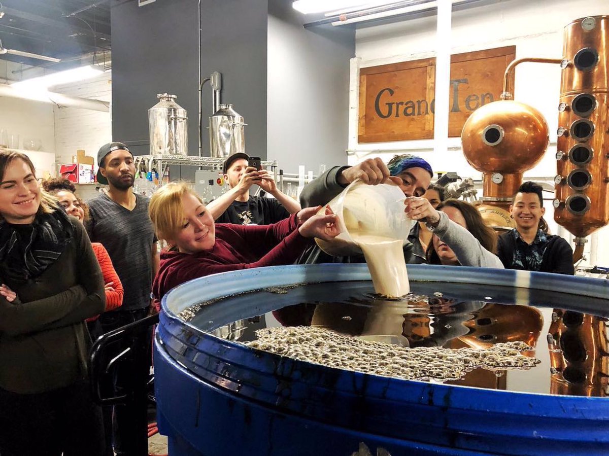 #tbt earlier this week with our #ThirstScholars at <a href="/grandten/">GrandTen Distilling</a> #DistillingAcademy! So proud of this group and all the hard work they put in to help make this past weekend run smoothly. It wasn’t all learning and working though (we’ve seen the #BlenderBender stories... 😉👽)