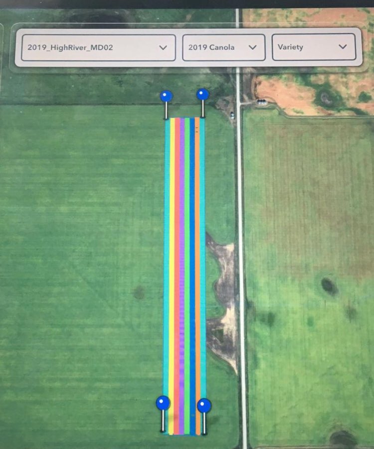 Got my First <a href="/Bayer4CropsCA/">Crop Science Canada</a> <a href="/DEKALB_Canada/">DEKALB Canada</a> canola plot in the ground today!!! <a href="/FieldViewCanada/">FieldView Canada</a> sure makes it easy to track your hybrid, rates and location!! #plant19 #westcdnag #plot19 #ABag