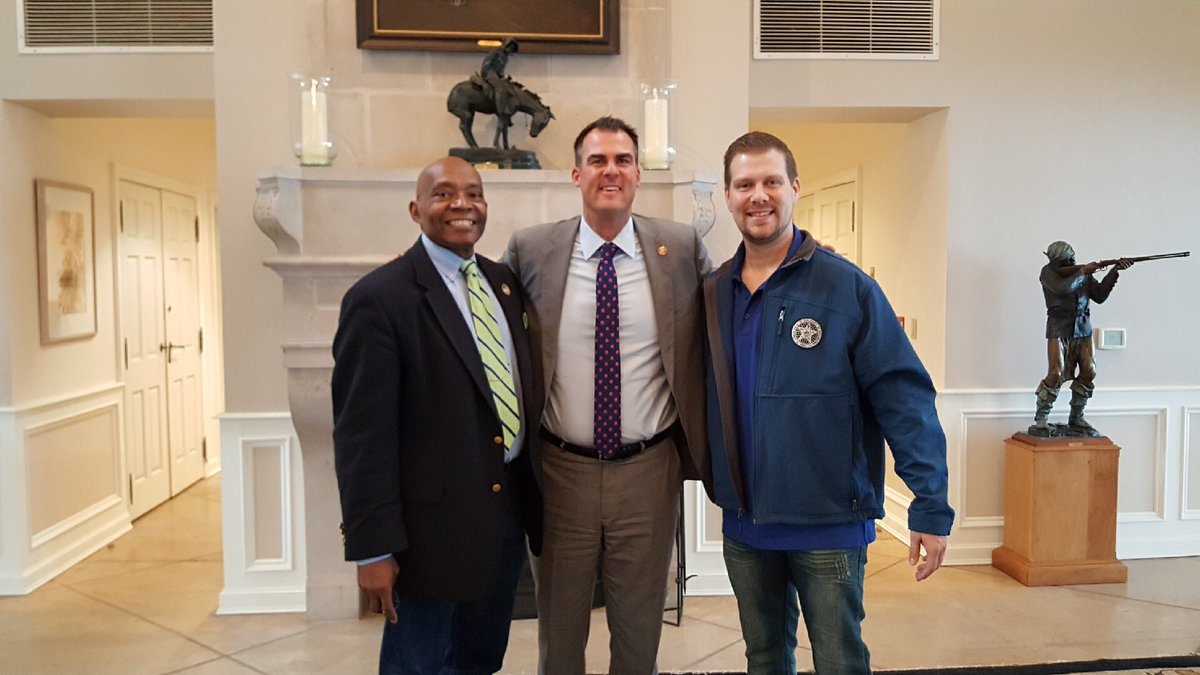 Taylor4Oklahoma's tweet photo. Great opportunity for my students to meet Governor, Stitt. https://t.co/GrioDXUWCj