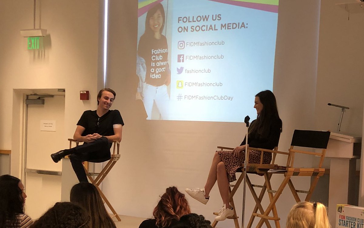 FIDM_Reese's tweet photo. Q2: My favorite memory at @FIDM so far has been speaking on a panel for new students. It was such a great experience! 💕 https://t.co/oXF2u6C83z