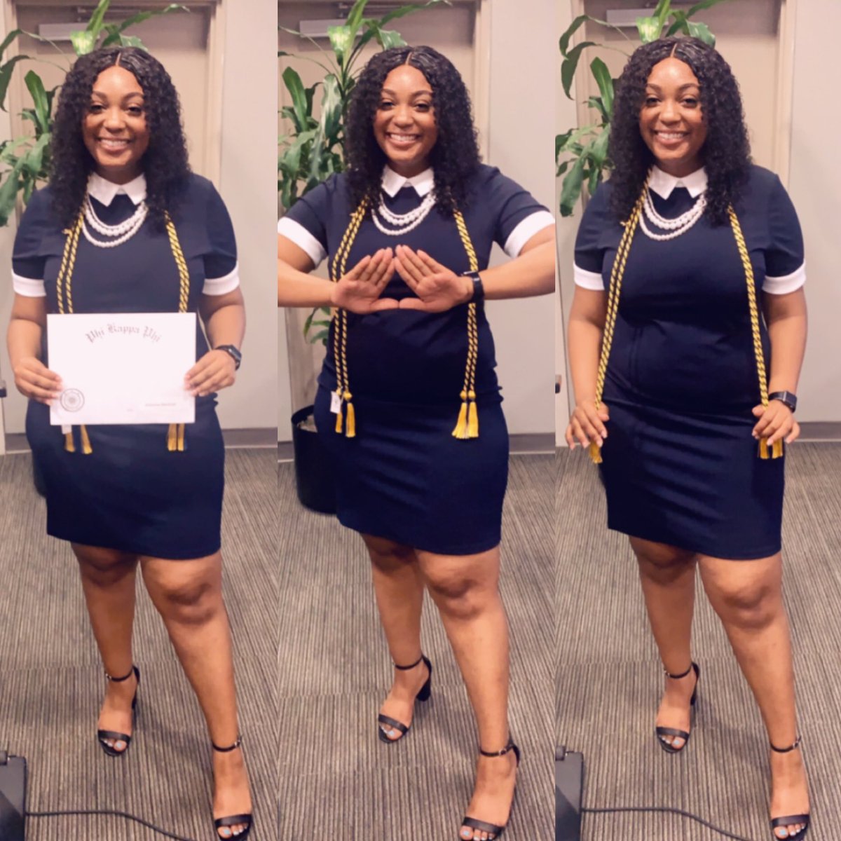 Just out here letting God do His thing 📚🐘👩🏽‍🎓#DeltaGirl #PhiKappaPhi #Top10Percent