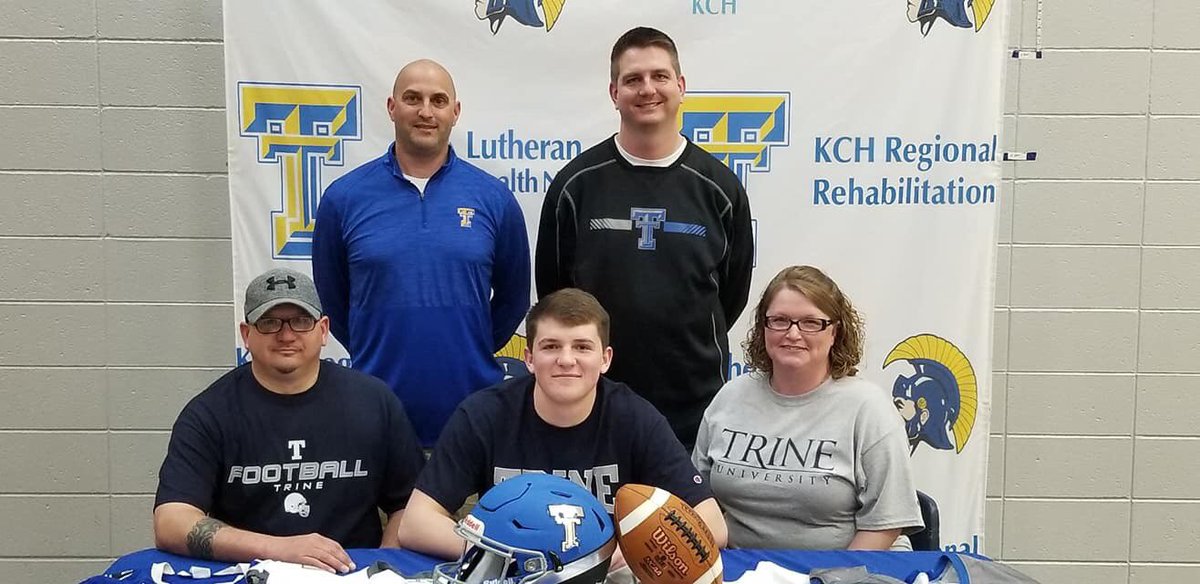 tritontrojans's tweet photo. They made it official together. Conner Ousley and Tye Orsund will be joining the Trine Thunder this fall. ✍️🏈⚡️ https://t.co/leeVAr9xjR https://t.co/RQfg6bRdlh
