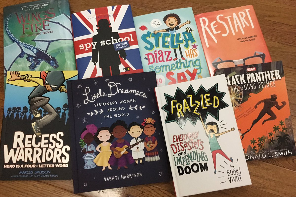Thanks <a href="/novelneighbor/">The Novel Neighbor</a> for hosting the #OMGMO teacher event tonight. I met 20+ authors, including Gordon Korman, and bought lots of books, autographed to Keysor kids. #keysorpride