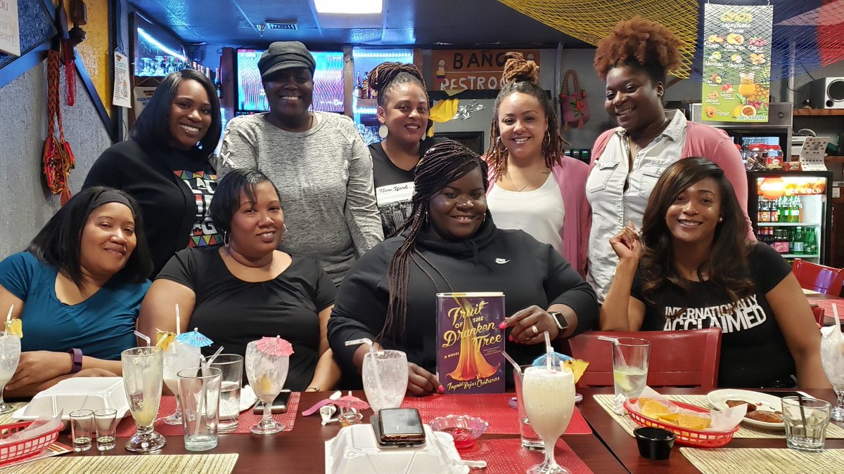 BookTiniHR's tweet photo. March 2019 Drinks and Discussion! 📚 Fruit of the Drunken Tree by Ingrid Rojas Contreras with 🍹 Pina Coladas.  To celebrate the culture of the book we dined at El Paisa, a Colombian restaurant located in Virginia Beach. https://t.co/cttbGIX6iB