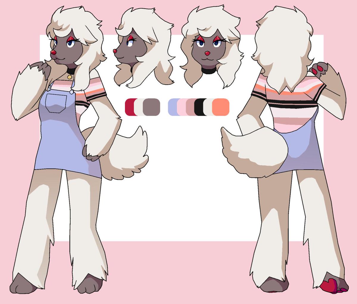Snow_Radish's tweet photo. Ref sheets for my three main oc's! 
- Bo (they/them, he/him, NB)
- Rusty (he/him, cis)
- Wendy (She/Her, trans)
I made this account so I could have a place to post all the art I make and get from others without it getting buried by all the dumb memes https://t.co/F7dJubdwxD
