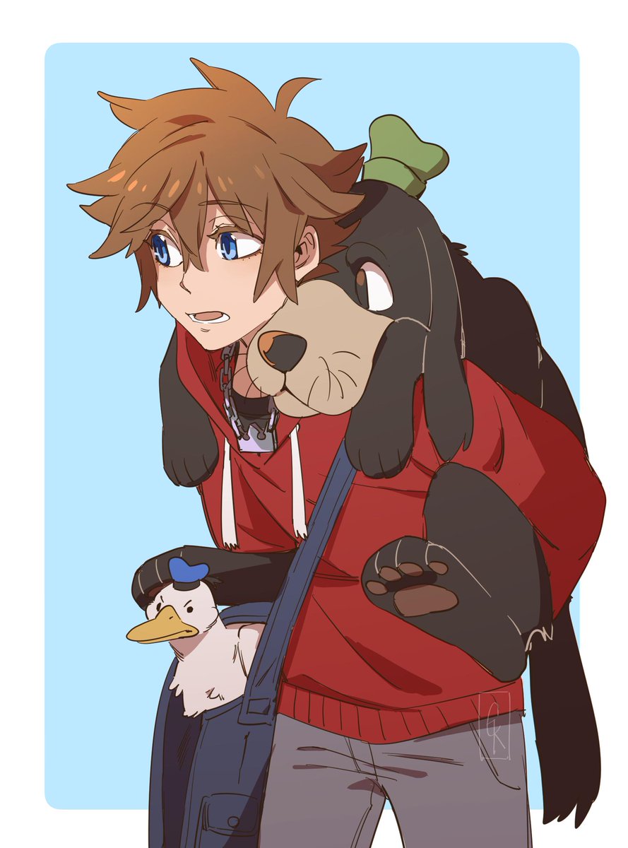 Oh look it's fanart. A whole AU where Sora doesn't know how to