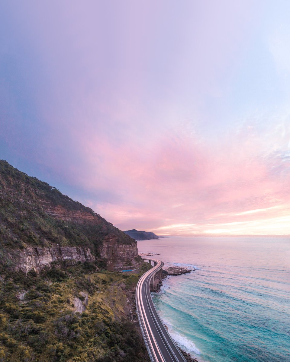 Welcome to the weekend... Sea Cliff Bridge turning it on!

@NewSouthWales @Australia @Artofvisuals #seeaustralia #newsouthwales #bondi #surfing #visitnsw #visitwollongong #sunrise #oceanlove #Australia #Beach #pastel #drone #wollongong #sunset #bridge #weekend