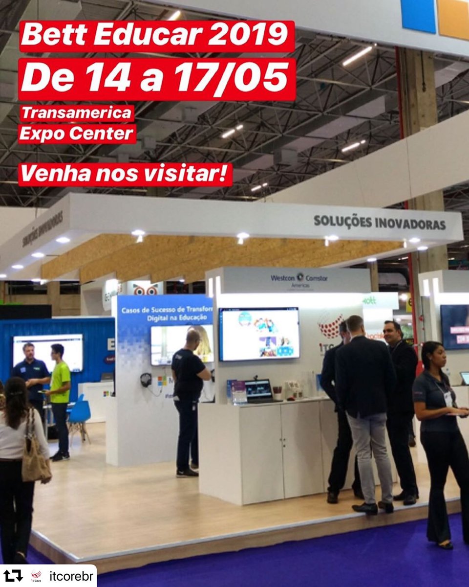ITCore_br's tweet image. Repetindo o sucesso de 2018, estaremos no BETT EDUCAR 2019! De 14 a 17/05 no Transamerica Expo Center. Venha nos visitar no stand da Microsoft em parceria com a Samsung! #betteducar #betteducar2019 #educacao #transformacaodigital #MIA