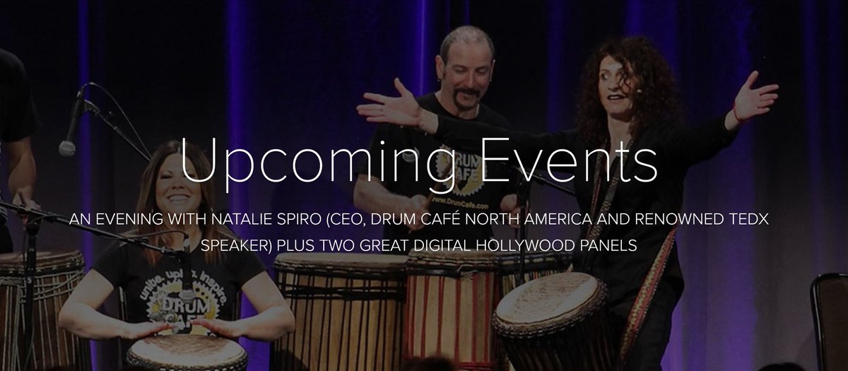 smc_la's tweet photo. Join Alliance for Women in Media Tues 5/7 6:30p for an evening w/@TEDx Speaker @bynataliespiro at @CENTRLOffice #DTLA featuring #teambuilding drumming, refreshments, $20 mini #headshots & #networking. FREE! Parking $5. Details>https://t.co/7yDYtVcD03 | #awmsocal @AllWomeninMedia https://t.co/8ZDLheOuFF