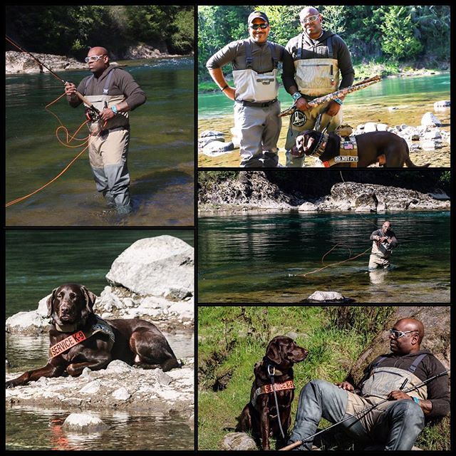 JoyTripProject's tweet image. You have to love an interview that includes an afternoon of fly fishing with Soul River Inc.'s own Chad Brown and his service dog Axe. We didn't catch anything but it's not fish we're after. #pathwaysproject #joytripproject bit.ly/2Je0MHV