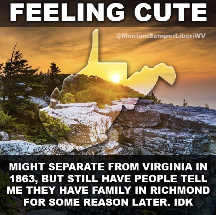 madmax_49's tweet photo. 🎼Take me home...to the place...I belong!  West Virginia...🎼. NO NOT WESTERN VIGINIA...West Virginia, you know the state!  #WV #notva https://t.co/zsSfulHjkT