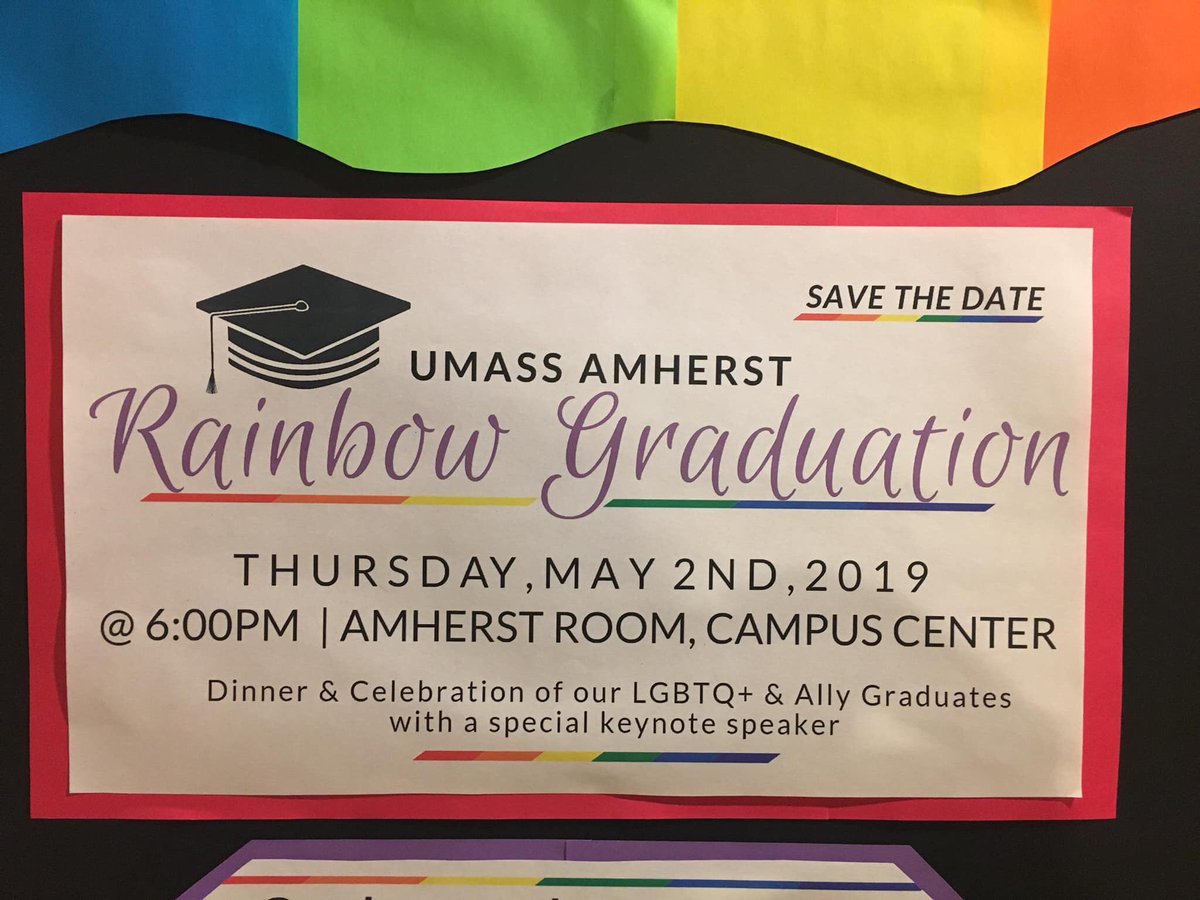 UMassOSTEM's tweet photo. oSTEM at @stonewallcenter Rainbow Graduation! Congrats to all our seniors &amp; to Jade, Sam &amp; Phoebe for their awards❤️🧡💛💚💙💜📆🎉 https://t.co/gTRxZ3moP1