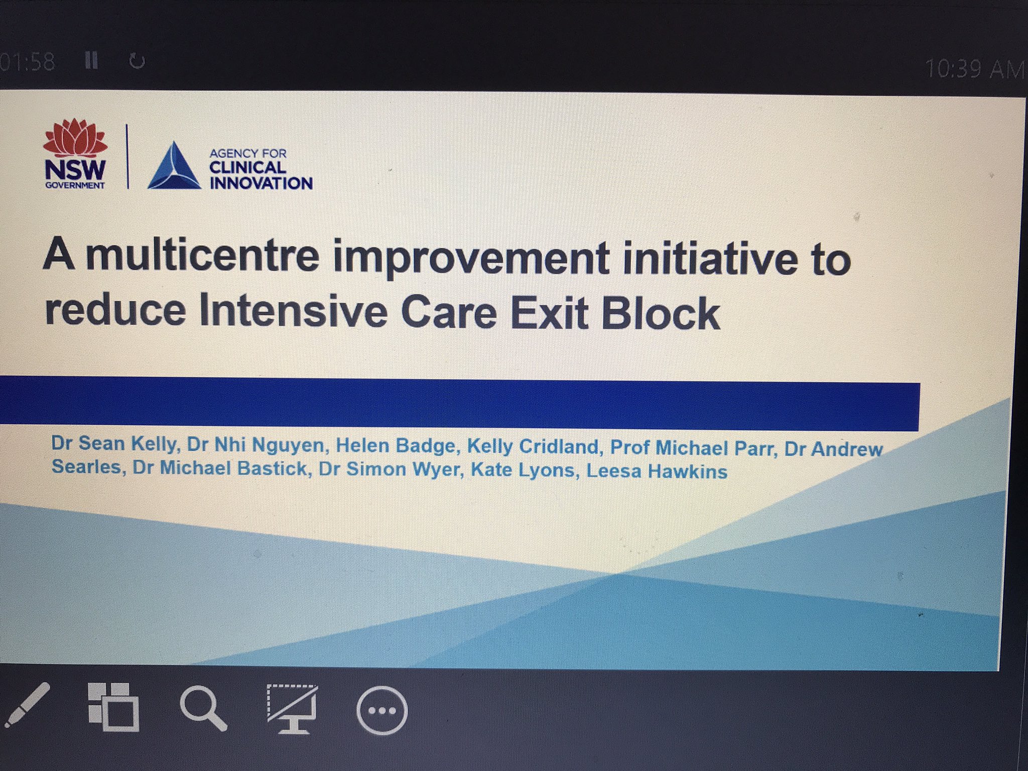 NSW Agency for Clinical Innovation on Twitter "Dr Sean Kelly presents