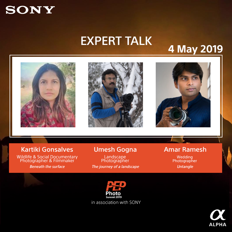 sony_india's tweet photo. The laudable success of the #PEPPhotoSummit2018 brings us to yet another year filled with learnings.
#GetPepped with top nine #SonyArtisans at Asiaโs largest #photographylearning conference thatโs action-packed with classes by #Sony & live shoots in 10 studios. https://t.co/NGsaiZaK7R