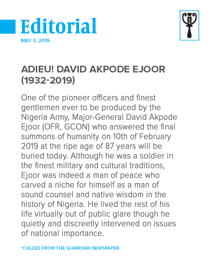 GuardianNigeria's tweet photo. Grab a copy of The Guardian on the newsstands and read the #GuardianEditorial for Friday, May 3, 2019.
#Editorial #GuardianOpEd #DavidEjoor #Opinion #Newspaper #Nigeria #Nigerians #Politics #Headline #Business #Sports #News #Africa #TheGuardianNg https://t.co/5yB0KQV1yp