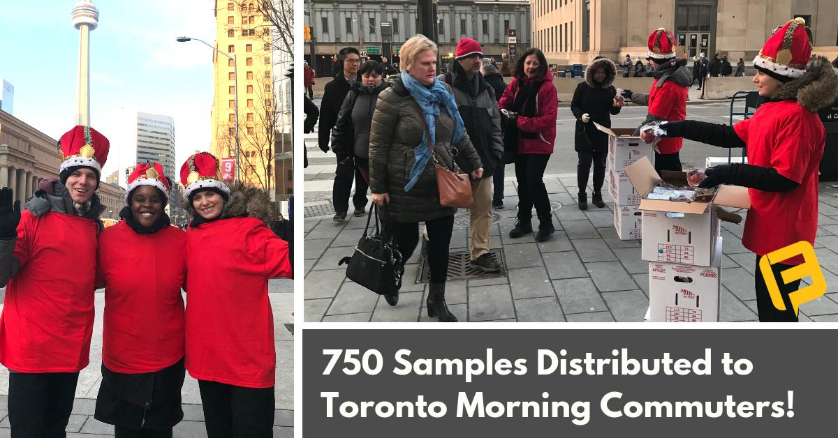 FerventEvents's tweet photo. Our BAs distributed 750 fresh @RedPrinceApple to morning #Toronto commuters! π Grown in the blue mountains, their texture & flavour become enhanced like a fine wine, now available at local grocers.
β
#redprinceapple #brandawareness #streetteam #marketingcanada #productsampling https://t.co/2BuOyHjybm