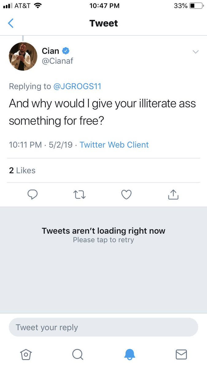 JGROGS11's tweet photo. @Cianaf @ItsMrAceBRAH Lol dude blocked me and deleted tweet at me. https://t.co/KsSPhLotq9