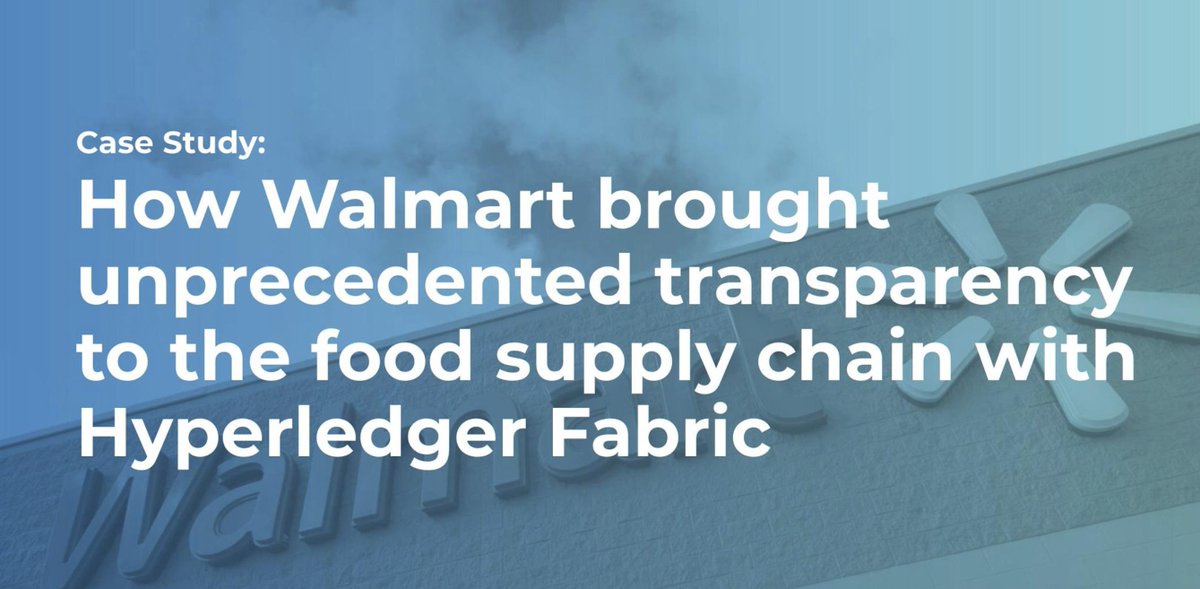 lfdecentralized's tweet photo. Walmart can trace the origin of over 25 products from 5 different suppliers using a system powered by #HyperledgerFabric. 
https://t.co/dooK9eRLlS https://t.co/TZR7AWmkBo