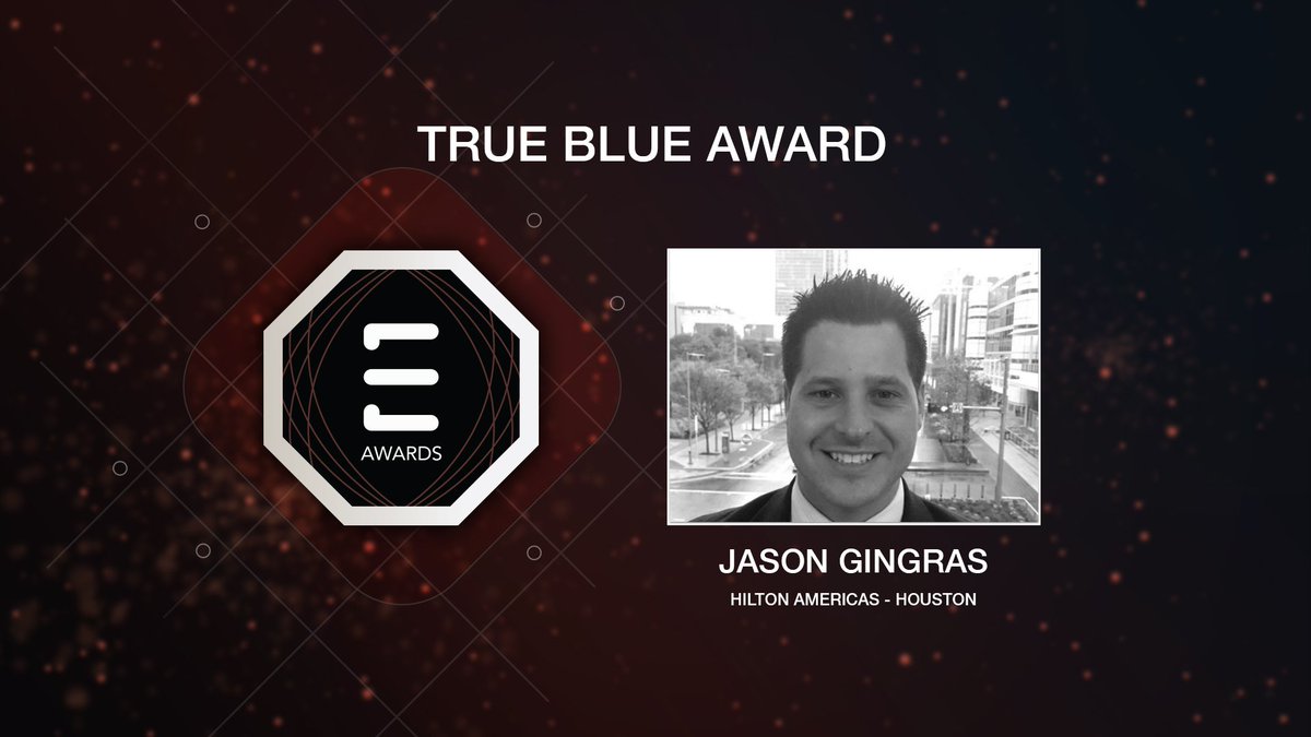 EncoreGlobal_'s tweet photo. The #EAwards2019 winner of this year's True Blue Award is Jason Gingras! Jason also won the national award for Best Sales Management as announced earlier this evening. Congratulations Jason! https://t.co/h2ufeG5D3N