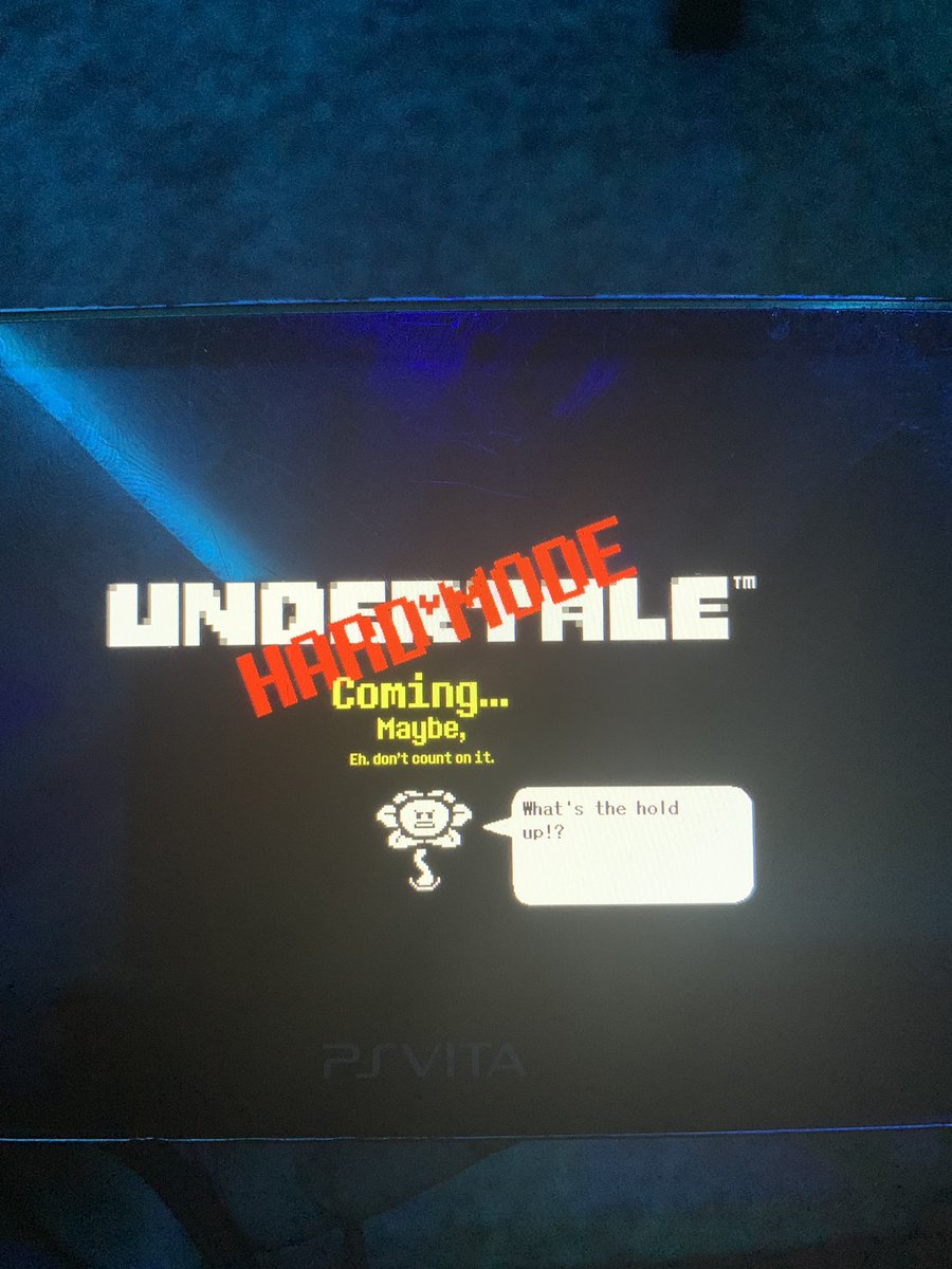 ren0_o0's tweet photo. just so i can say i did it on ps vita #undertalehardmode #undertale #legit #timekill https://t.co/x1wPwXUt3x