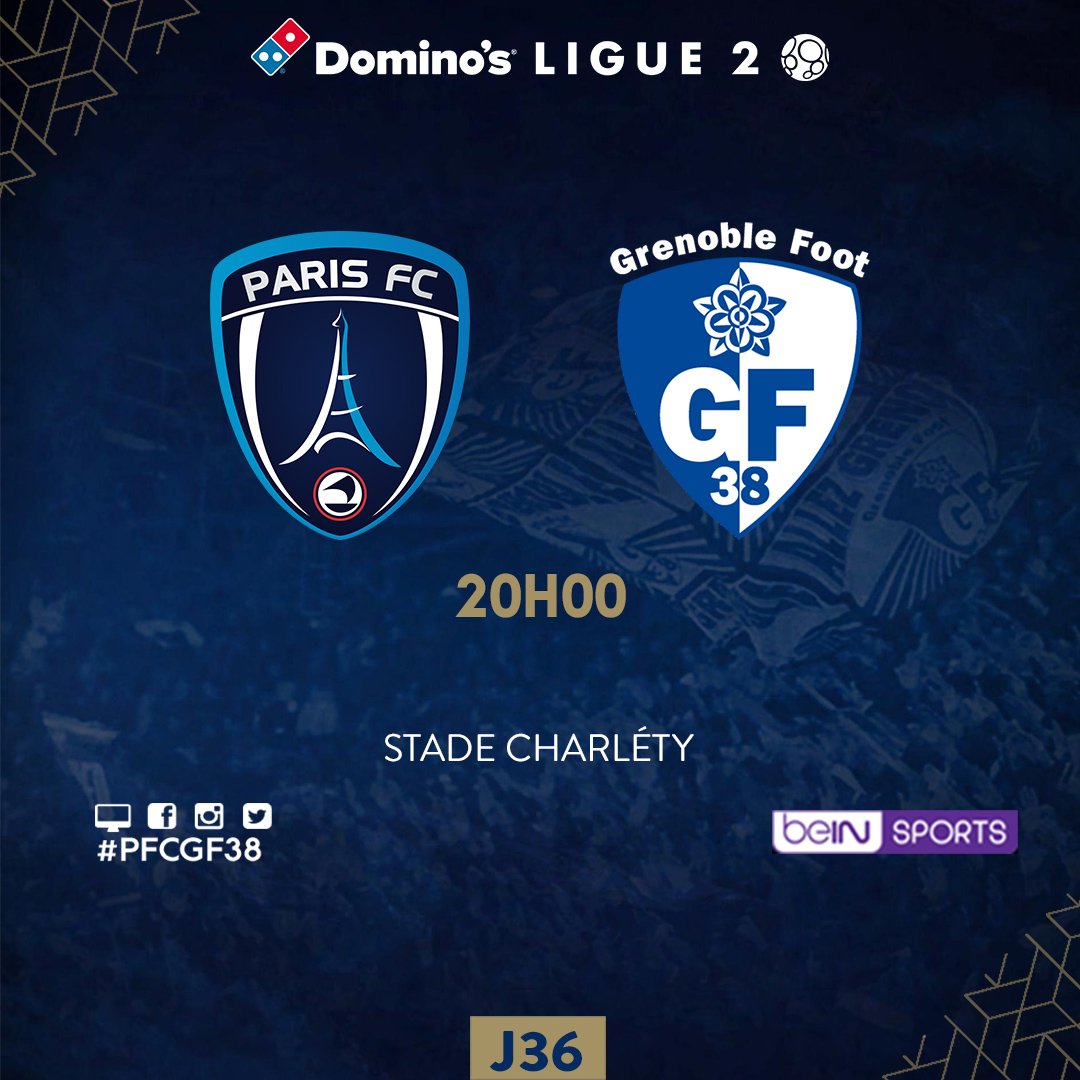 GF38_Officiel's tweet photo. #JourDeMatch vs @ParisFC #J36 @DominosLigue2
Prendre des points pour dépasser la barre des 50 points mais aussi viser une 8e place à 3 journées de la fin du championnat !
Allez Grenoble , allez les 💙⚪
#GOGF38
#PFCGF38 https://t.co/CxyBjrFGUM
