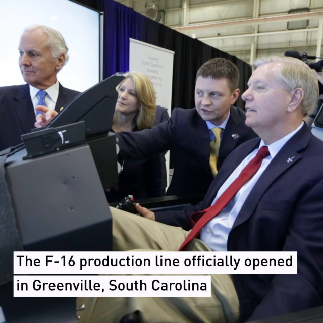 The F-16 has landed at its new Greenville home! We recently inaugurated the new production line, alongside congressional and industry leaders, to celebrate a new chapter in the F-16's story. bit.ly/2DOv9Bo #WeAreLM