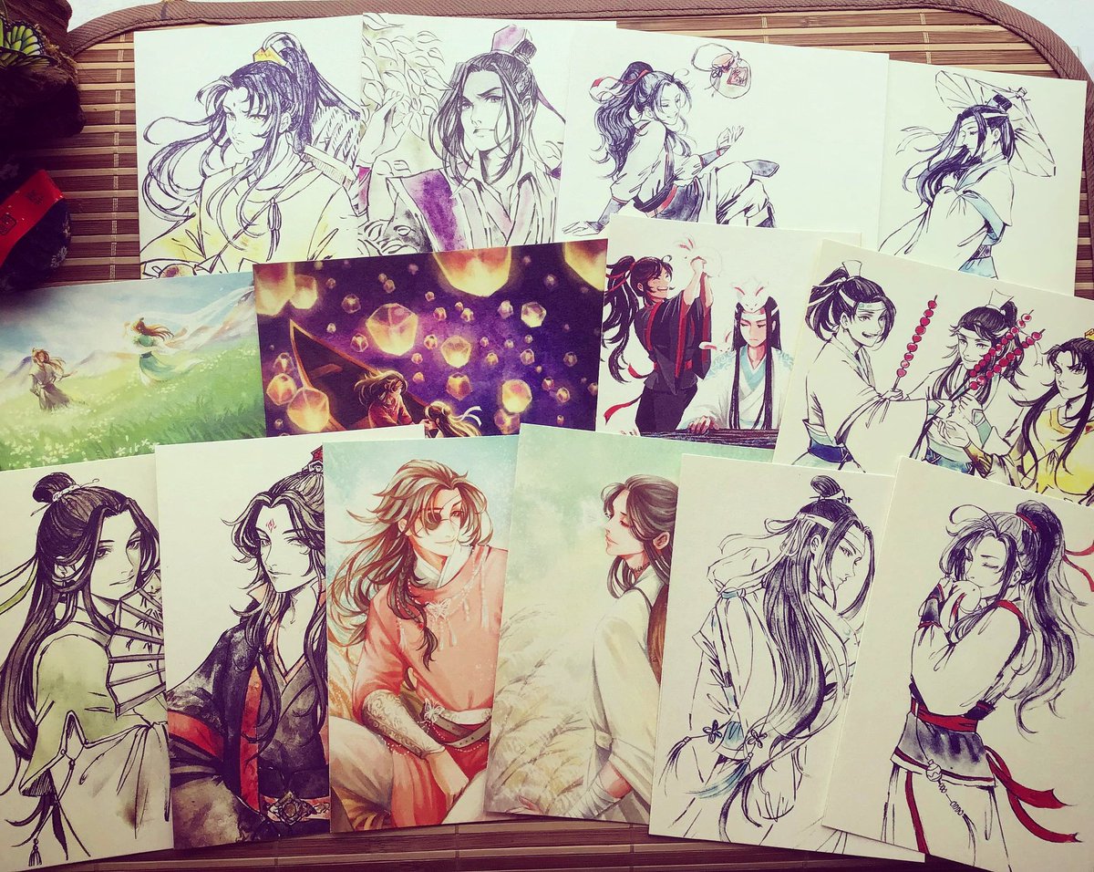 Giving away / trading 14 different designs of MXTX shiny art cards this weekend at Doujinma booth F04!🔥 Don't worry if you can't make it to doujinma, I will do a giveaway on Twitter right after 👍 