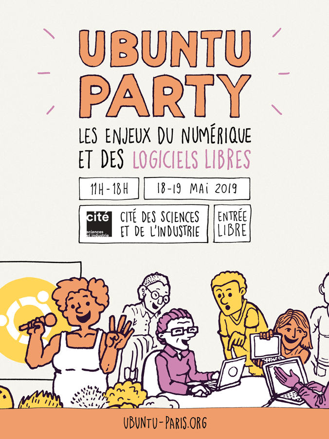 ubuntufrorg's tweet photo. Notre prochaine Ubuntu Party : 
Paris, les 18 et 19 mai au @CarrNum
Tout public. Entrée libre et gratuite
https://t.co/99ddxGBRPZ https://t.co/8TbTWacQlT