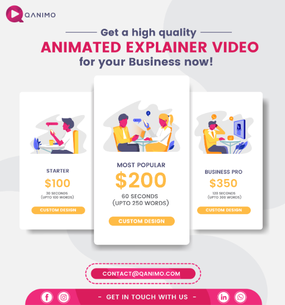 Qanimo1's tweet photo. BEST MARKETING TOOL OF FUTURE #Explainervideos
Planning to order a EXPLAINER VIDEO?
Get up to 25% Off now, Order before the sale END.
Visit Our Website: https://t.co/IZabtPyY1p
Email Us: contact@qanimo.com
Instagram: https://t.co/xVIazvlIIV
LinkedIn:  https://t.co/z00AQDmOH3 https://t.co/oPlS0lbUJt