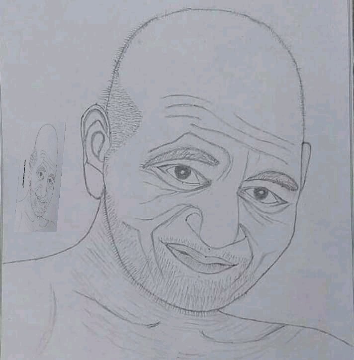 Rishi Bharti Jain On Twitter Shaurya My Sweet Son Draw Sketch Vidyasagar Ji Maharaj