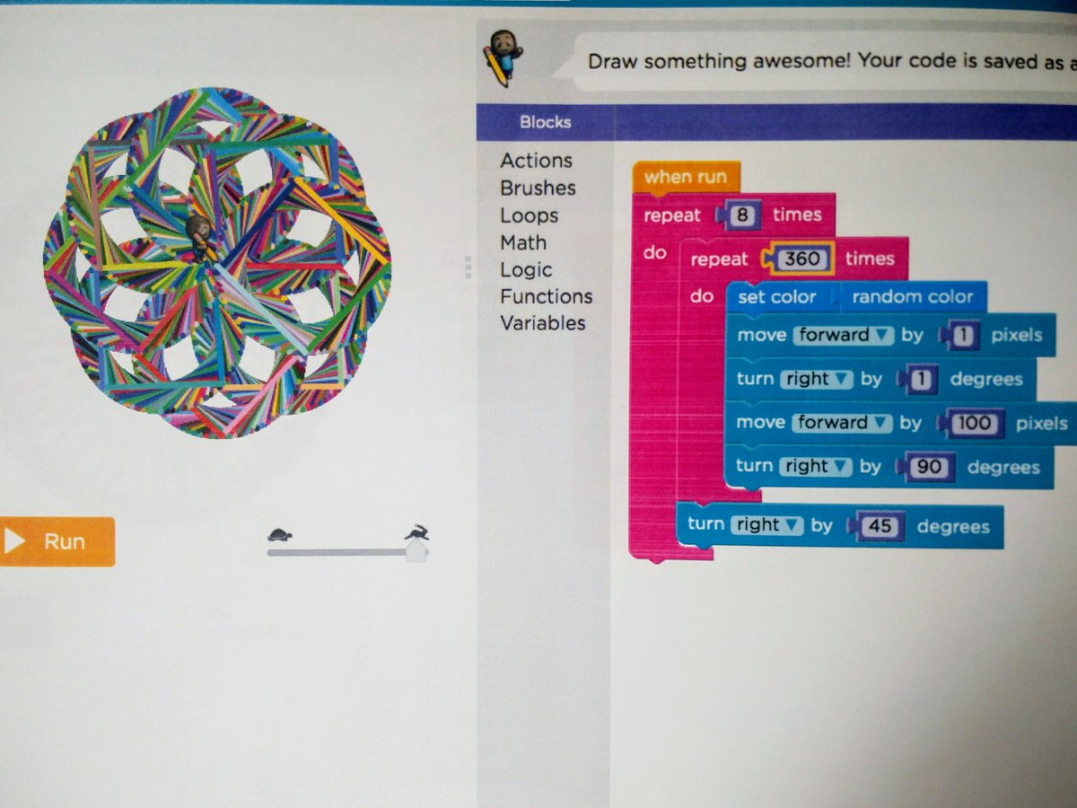 LunaliloElem's tweet image. Some amazing designs upper grades are creating using their coding, math, and art ideas for their final project. #STEAM #artists #csfundamentals #design #coding @codeorg @HIDOE808