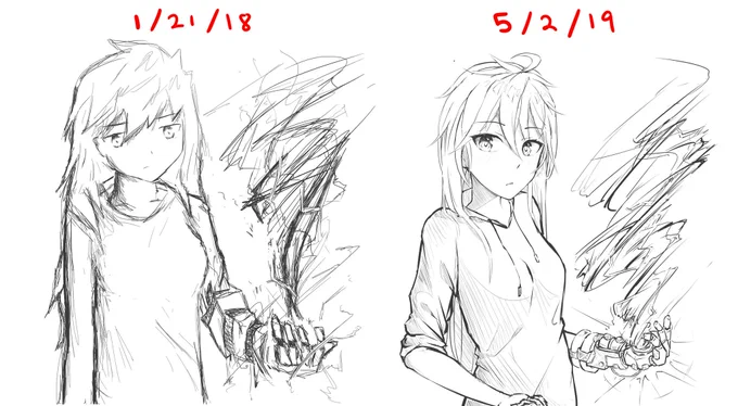 So I redrew an old drawing from a little over a year ago...

I think more people need to know that improvement doesn't need to be slow and gradual. If there's anything I've learned over the last year, it's that HOW you practice is far more important than HOW MUCH you practice. 