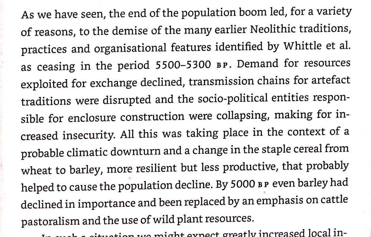 Shift towards pastoralism a few hundred years before IE showed up is an important insight from the book. Cattle ranching is a more mobile way to transport food and wealth than agriculture