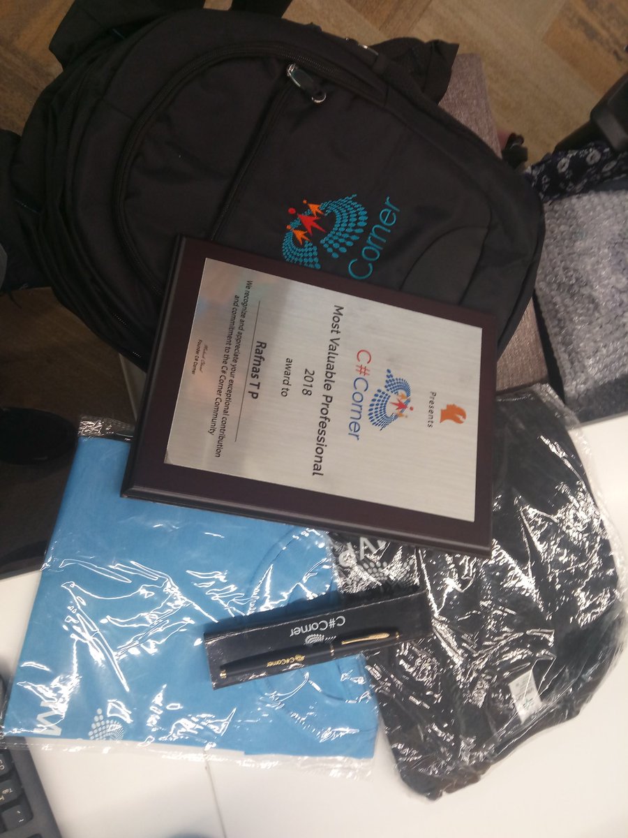 RNTPLovely's tweet photo. Today I have received my second MVP kit from c-sharpcorner, thank you @CsharpCorner. https://t.co/O3i10pMvei