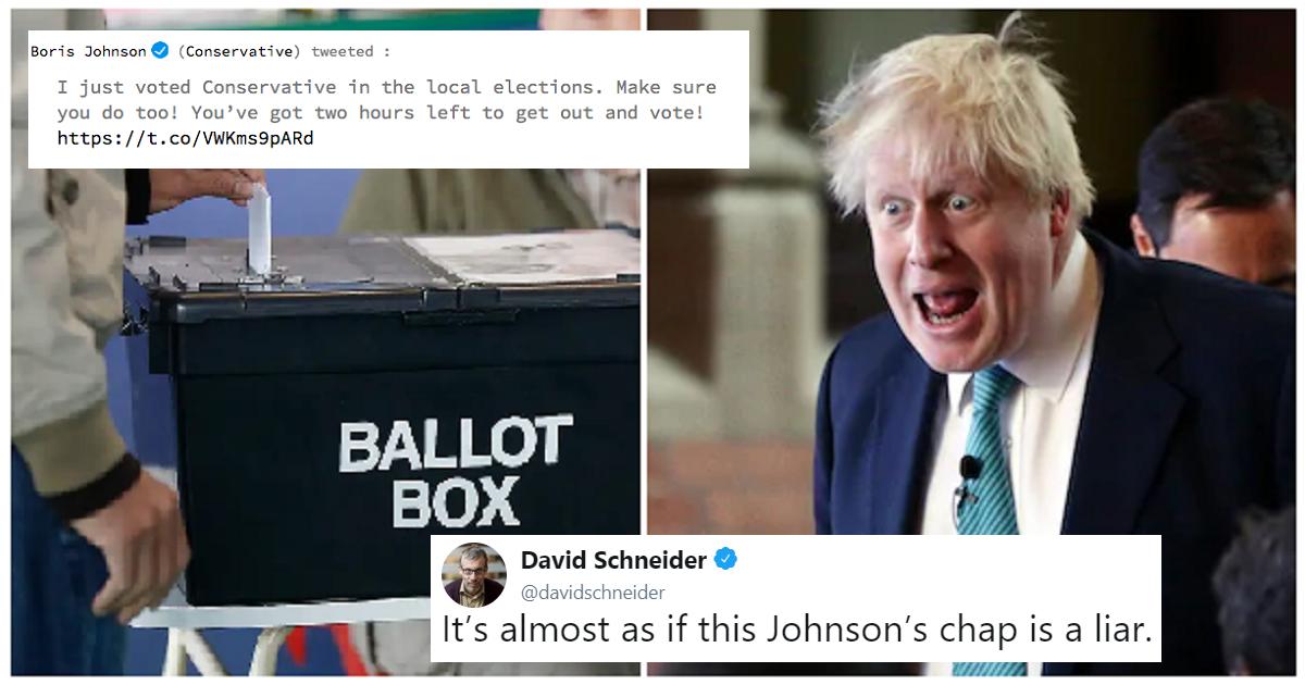 ThePoke's tweet photo. Boris Johnson said he’d voted in an election that wasn’t happening – the only 6 reactions you need.
https://t.co/jIxiD3IIiK https://t.co/sVIXCI8Mgi