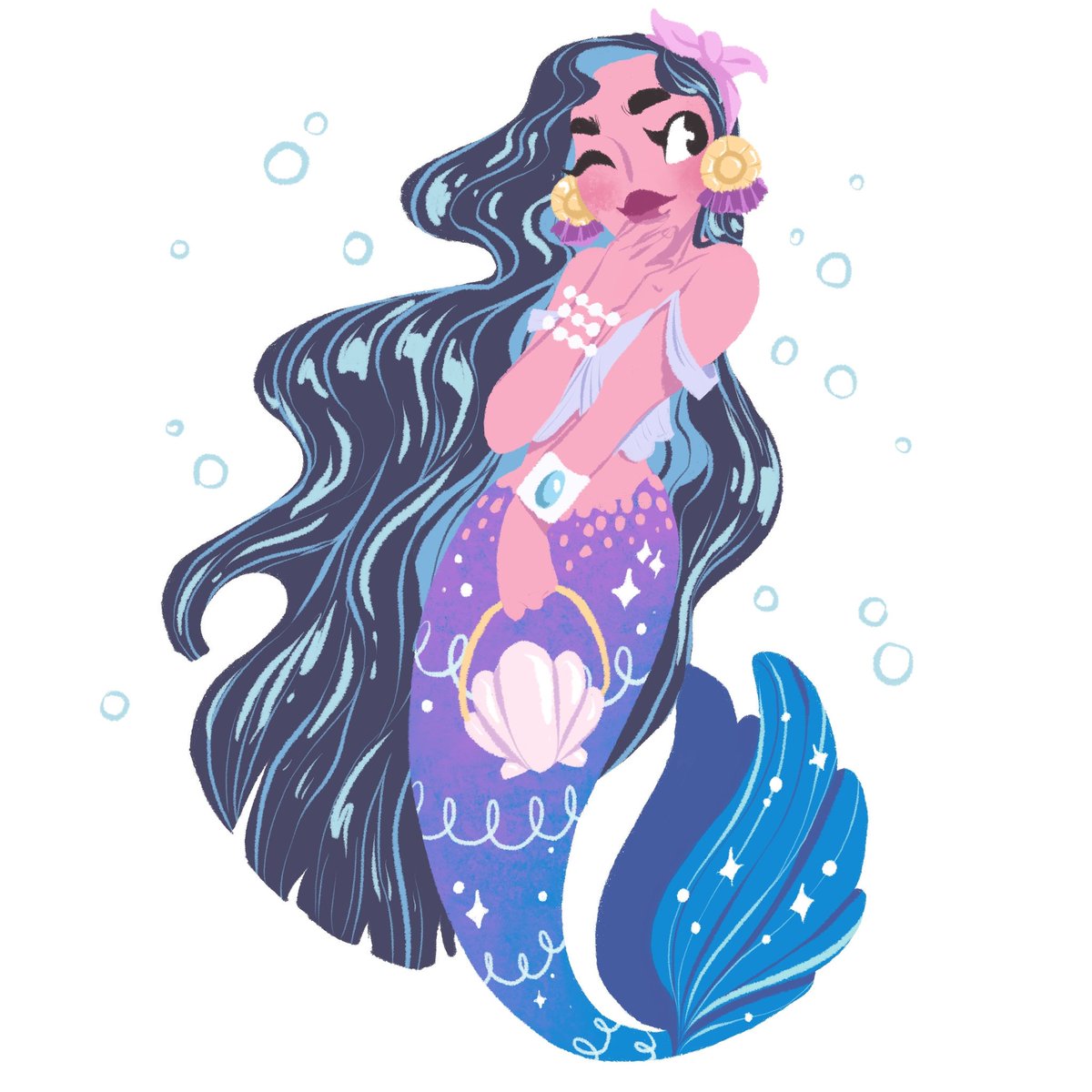 stebby333's tweet photo. Literally, let's #MerMay all year round 🐚 #MerMaychallenge #Mermaid #artchallenge #illustration https://t.co/YRuMJFybF5