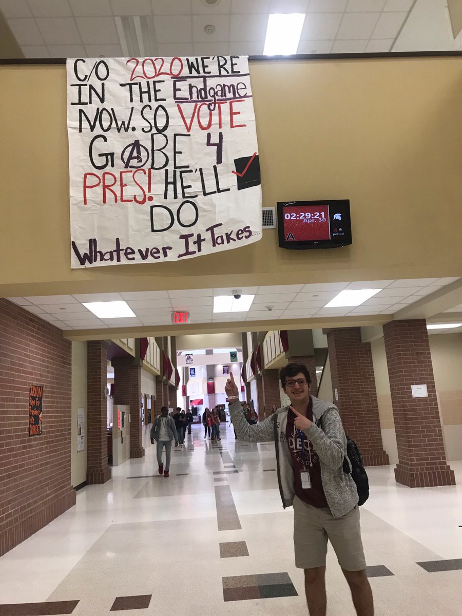 gabemaia11's tweet image. C/O 2020! Today is the day!! Don’t forget to vote Gabe Maia for Senior Class President!! We Came, We Saw, #LetsConquer ‼️‼️