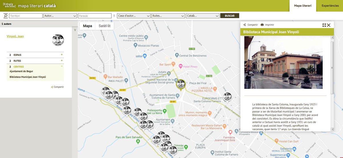 catedravinyoli's tweet photo. Si entreu al nou https://t.co/NmtbClwE22 podreu descobrir els #EspaisEscrits de #JoanVinyoli i coneixereu l'itinerari poètic vinyolià al Parc de Sant Salvador de #SantaColomaDeFarners https://t.co/XM7X9K9mYy