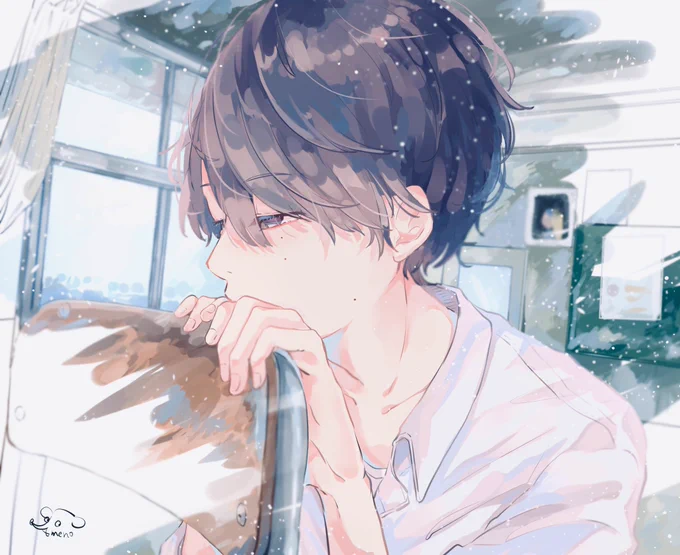 一瞬だけ。 
