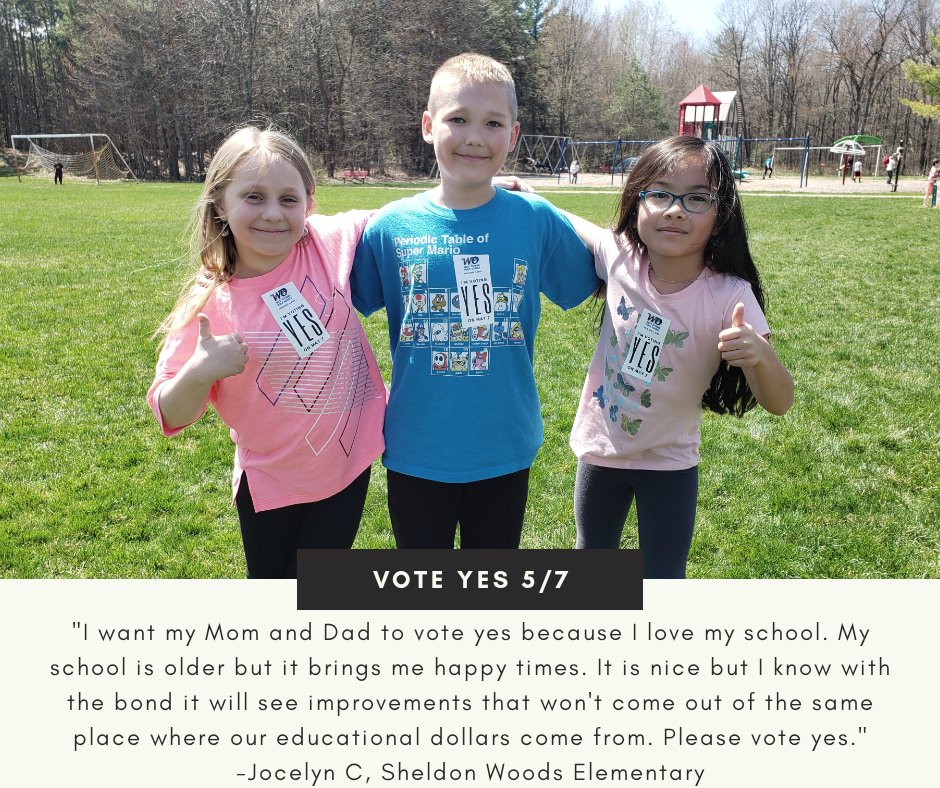 #VoteYesForWO #PanthersPassTheBond #GoWO #VoteYesOnMay7 #InvestingInOurCommunity #NoMillageIncrease
