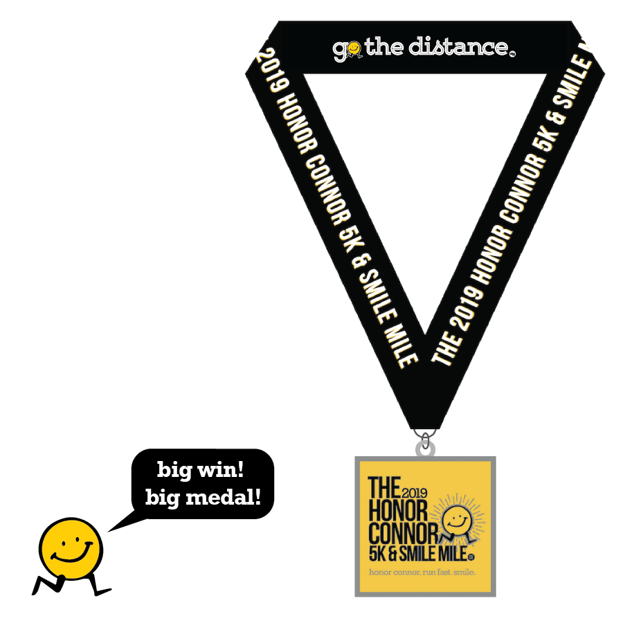 HonorConnorRun's tweet image. Hey there. You. Training for the 5k. We see you. This year's medal is YUUUGE. (4 x 4 inches to be exact!). So keep training, Keep running. Keep going. Can't wait to drape one of these around your neck on May 25. #gothedistance #honorconnor