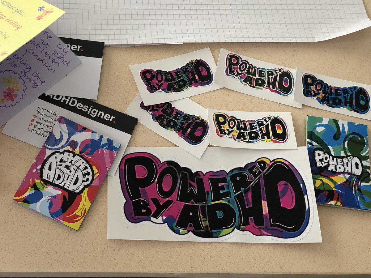 ADHDwiseUK's tweet photo. I just received this from @ADHDesigner along with a lovely note. This is what #ADHD looks like. Create, purposeful and fun! Thank you sweetheart. 🥰
#TeamADHD #ADHDpositivity #Borntobeadhd #Neurodiversity. 
Now go do your #dissertation Kristen. Luv ya!🌟 https://t.co/VP04LFaNN0